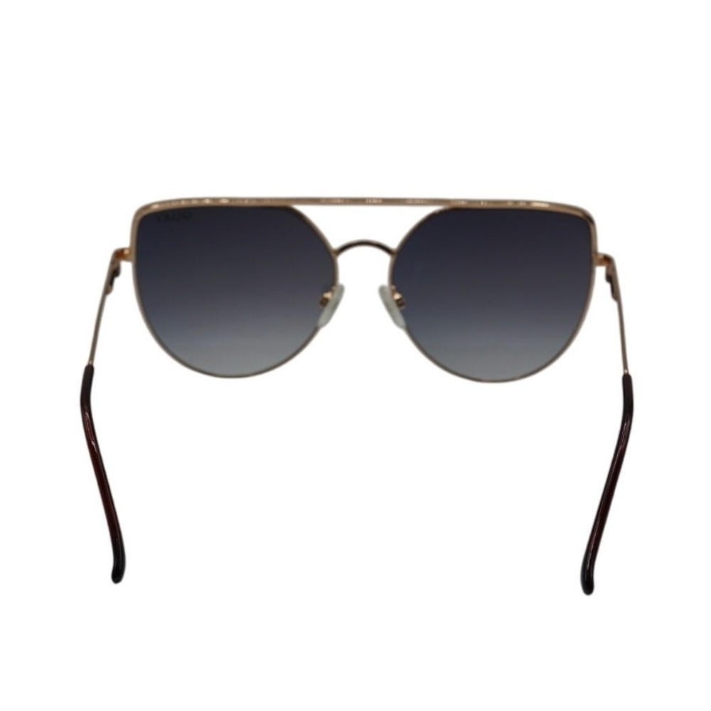 Quay Australia Santa Fe Sunglasses Rose Gold / Pink Mirrored Aviator Sunglasses - Picture 3 of 6